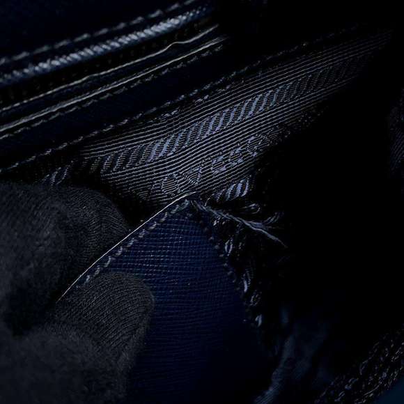 Prada Canapa City Handbag Nylon Leather Black - Picture 9 of 16